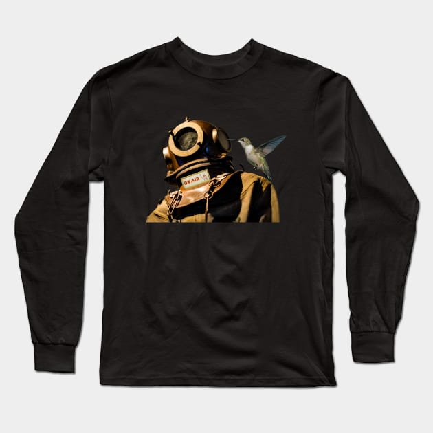 Cosmonaut Collage Long Sleeve T-Shirt by shamila